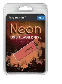 USB STICK 2.0 INTEGRAL 16GB NEON ORANJE