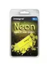 USB STICK 2.0 INTEGRAL 16GB NEON GEEL