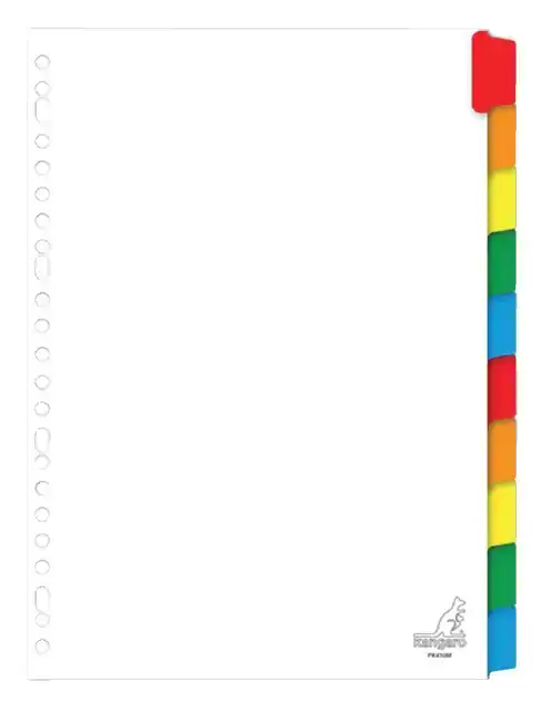 TABBLAD KANGARO 23R PK410M 10 DELIG WIT
