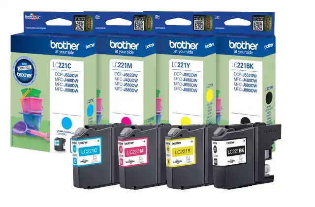 INKTCARTRIDGE BROTHER LC-221VALBP ZWART