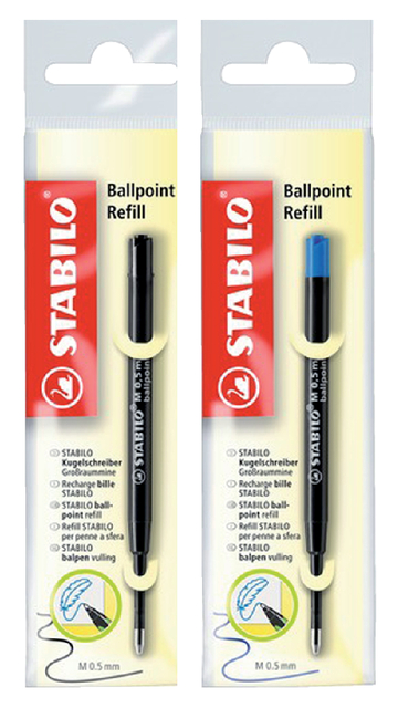 BALPENVULLING STABILO STANDAARD M BLAUW