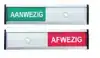 INFOBORD AANWEZIG AFWEZIG 125X30MM