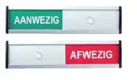 INFOBORD AANWEZIG AFWEZIG 125X30MM