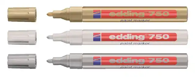 VILTSTIFT EDDING 750 LAK ROND 2-4MM WIT