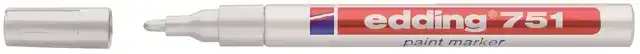 VILTSTIFT EDDING 751 LAK ROND 1-2MM WIT