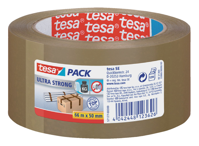 VERPAKKINGSTAPE TESAPACK ULTRA 66MX50MM
