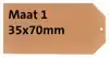 LABEL KARTON NR 1 200GR 35X70MM CHAMOIS