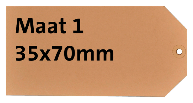 LABEL KARTON NR 1 200GR 35X70MM CHAMOIS