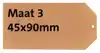 LABEL KARTON NR 3 200GR 45X90MM CHAMOIS