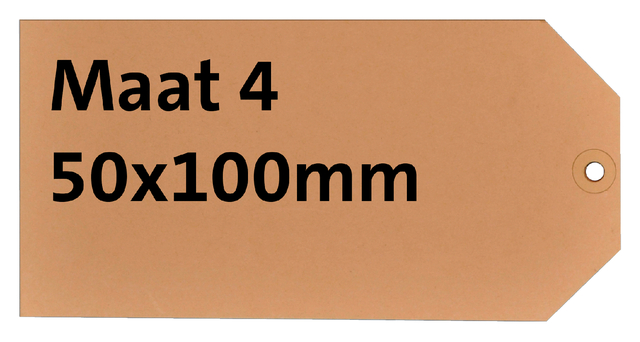 LABEL KARTON NR 4 200GR 50X100MM