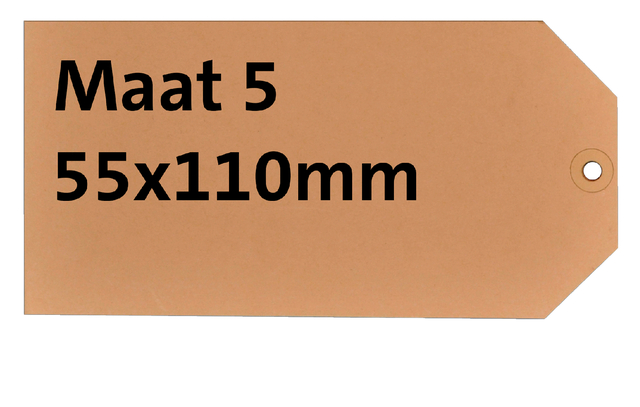 LABEL KARTON NR 5 200GR 55X110MM