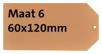 LABEL KARTON NR 6 200GR 60X120MM
