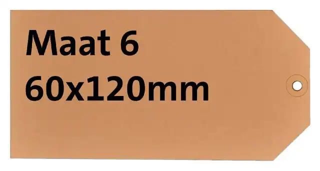 LABEL KARTON NR 6 200GR 60X120MM