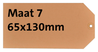 LABEL KARTON NR 7 200GR 65X130MM