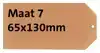 LABEL KARTON NR 7 200GR 65X130MM