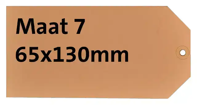 LABEL KARTON NR 7 200GR 65X130MM