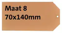 LABEL KARTON NR 8 200GR 70X140MM