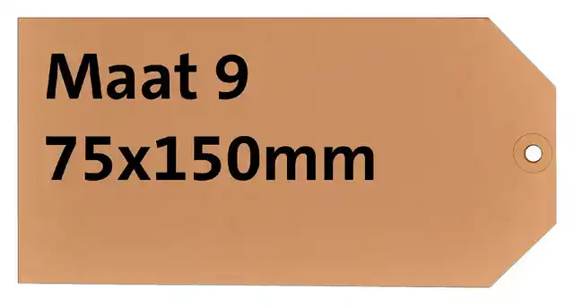 LABEL HF2 NR9 75X150MM KARTON 200GR