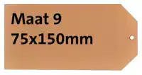LABEL KARTON NR 9 200GR 75X150MM