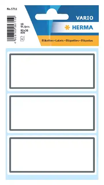 ETIKET HERMA 5711 36X80MM SCHRIFT GRIJS