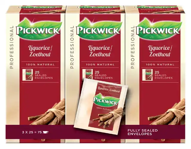 THEE PICKWICK ZOETHOUT 25X 2 GR MET