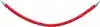 AFZETKOORD SECURIT 150CM ROOD CHROOME