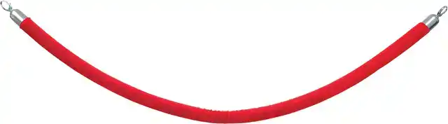 AFZETKOORD SECURIT 150CM ROOD CHROOME