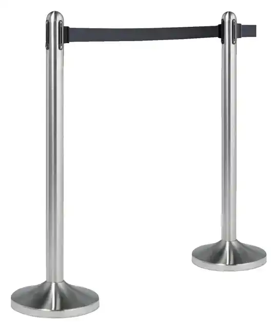 AFZETPAAL SECURIT RVS MET ROLBAND 210CM