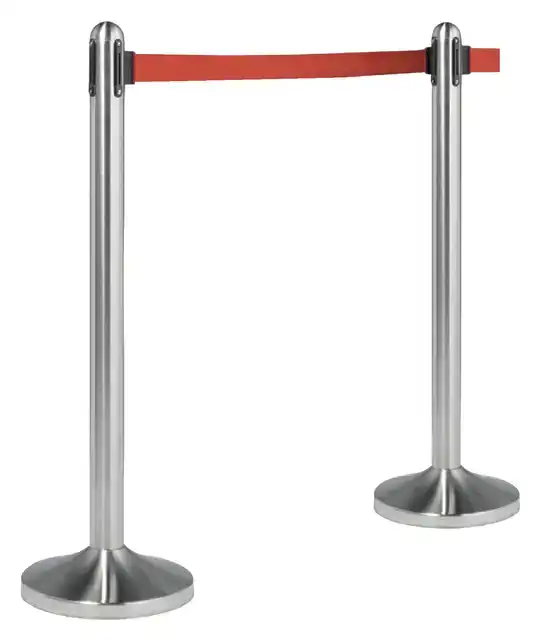 AFZETPAAL SECURIT RVS MET ROLBAND 210CM