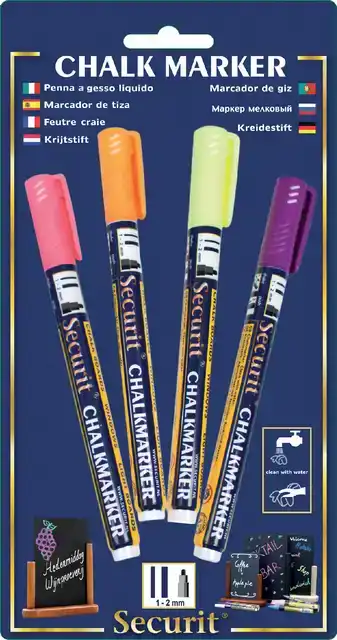KRIJTSTIFT SECURIT SMA-100 ROND 1-2MM CHALKMARKERS/WINDOW STENCILS
