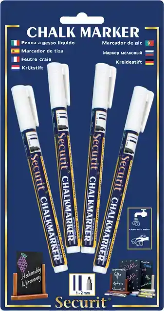 KRIJTSTIFT SECURIT SMA-100 ROND 1-2MM CHALKMARKERS/WINDOW STENCILS