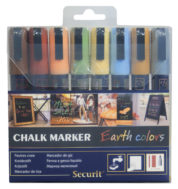 KRIJTSTIFT SECURIT SMA-510 SCHUIN 2-6MM CHALKMARKERS/WINDOW STENCILS