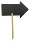 KRIJTBORD SECURIT PIJL 440X270MM HOUTEN TABLE CHALCKBOARD
