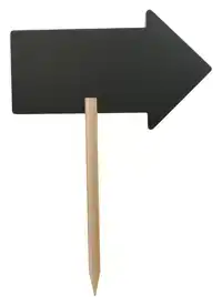 KRIJTBORD SECURIT PIJL 440X270MM HOUTEN