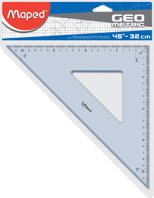 GEODRIEHOEK MAPED GEOMETRIC 32CM