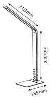BUREAULAMP HANSA LED MAGIC PLUS ZWART