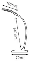 BUREAULAMP HANSA LED TWIST ZWART