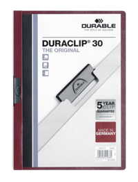 KLEMMAP DURABLE DURACLIP A4 3MM 30V AUB