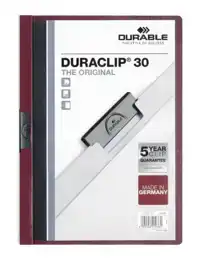 KLEMMAP DURABLE DURACLIP A4 3MM 30V AUB