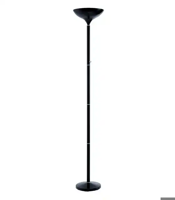 VLOERLAMP HANSA LED FIRST ZWART STAAL