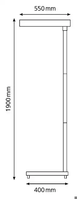 VLOERLAMP HANSA LED MAXLIGHT ALUMINIUM