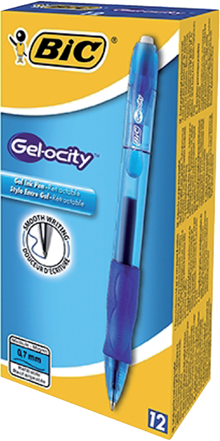 GELSCHRIJVER BIC GELOCITY M BLAUW
