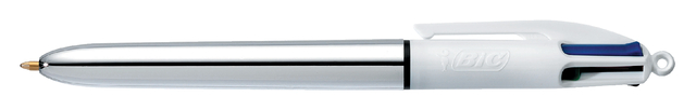 BALPEN BIC 4KLEUREN SHINE M ZILVER
