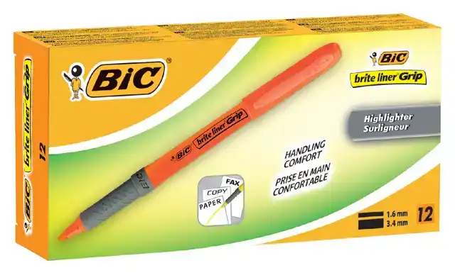 MARKEERSTIFT BIC BRITE LINER GRIP