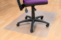 STOELMAT FLOORTEX PVC 120X90CM HARDE