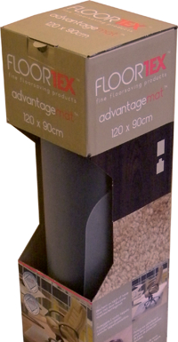STOELMAT FLOORTEX PVC 120X90CM HARDE