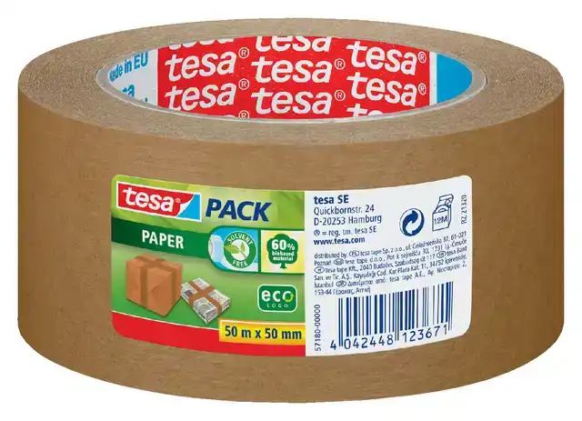 VERPAKTAPE TESAPACK PAPIER ECO 50MM BR