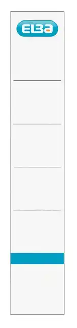 RUGETIKET ELBA 34X190MM ZK WT BL 10ST