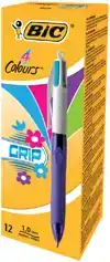 BALPEN BIC 4KLEUREN GRIP FASHION M