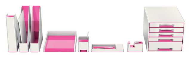BRIEVENBAK LEITZ WOW WIT/ROZE